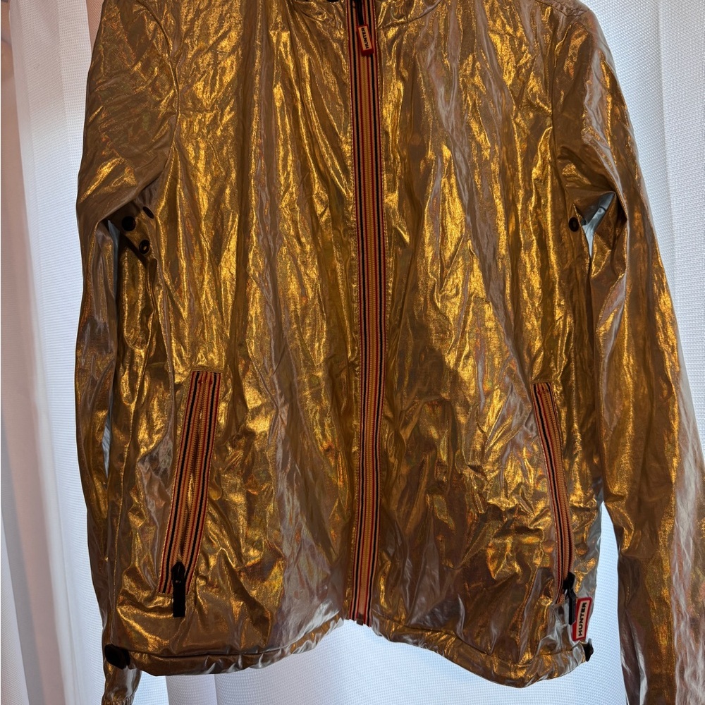 Hunter Nebula Original Hooded Rain Jacket Iridescent Rainbow - Picture 5 of 9